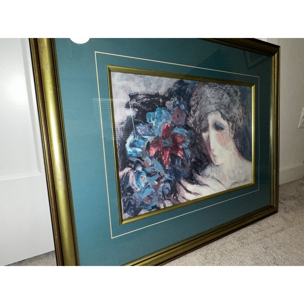 Barbara A. Wood Signed And Numbered “Flowers For Helena” Lithograph Print